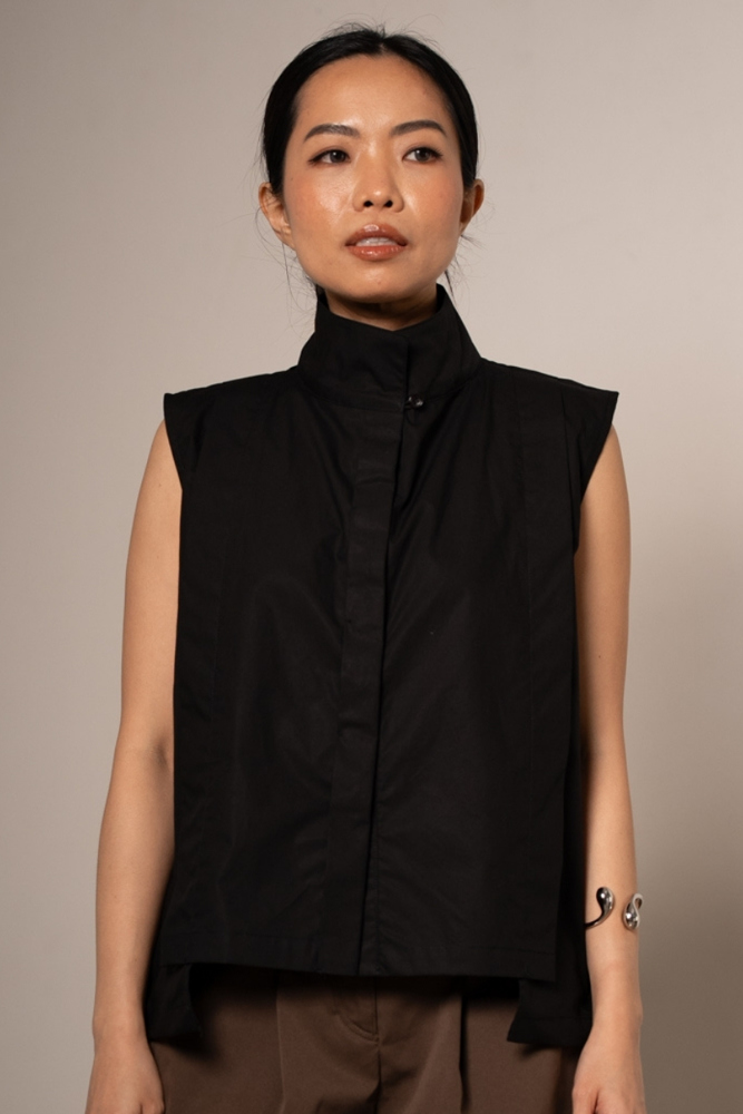 VEST eunoia ユイノア leaf string vest